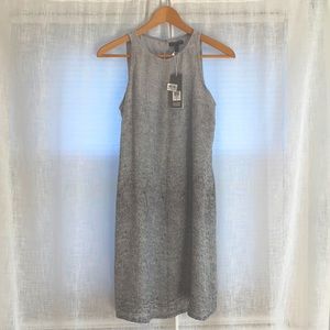 NWT Eileen Fisher Silk Graphite Shirt Dress